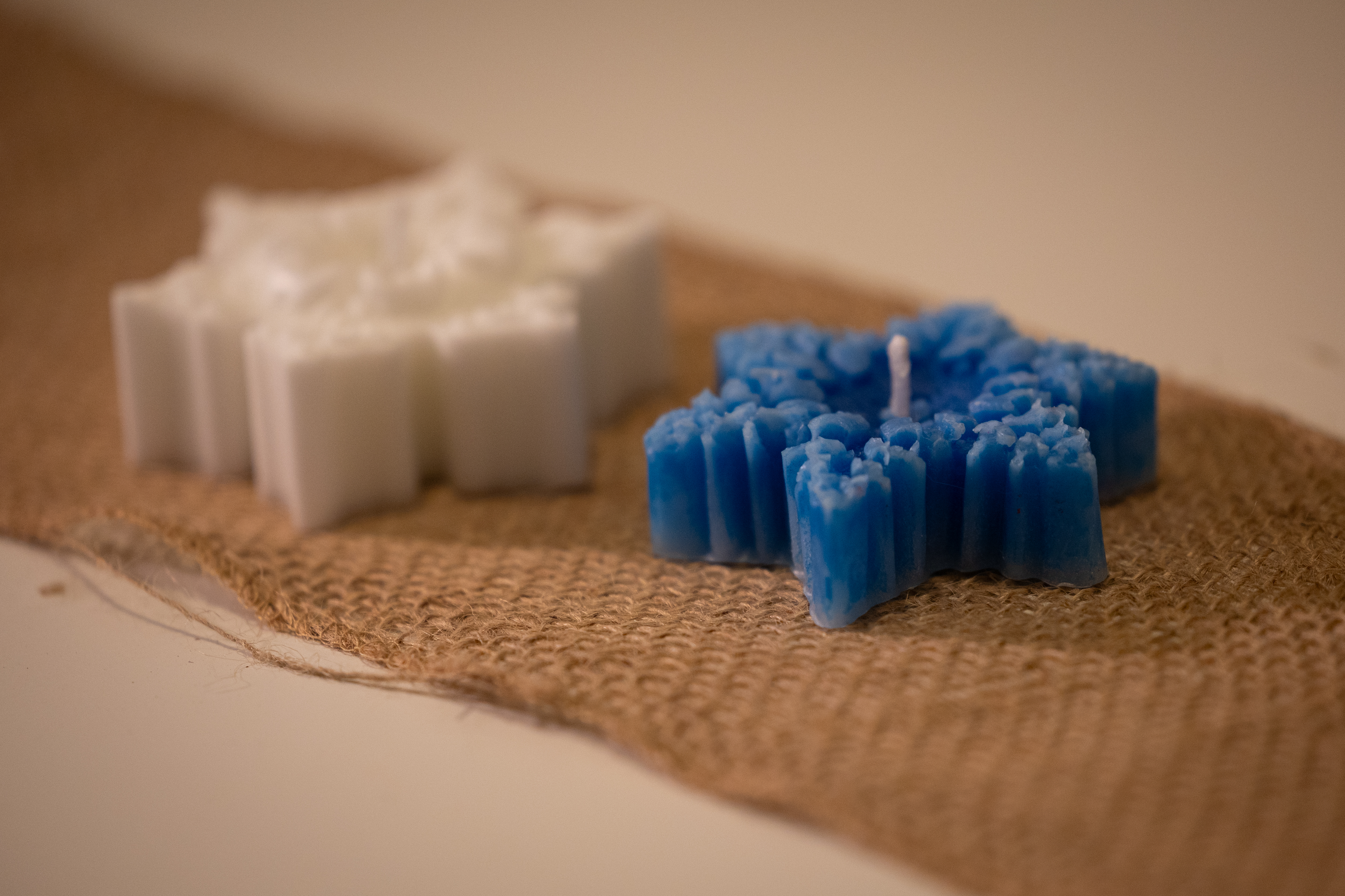 Floco de Neve (azul) & Estrela de Natal (branco)