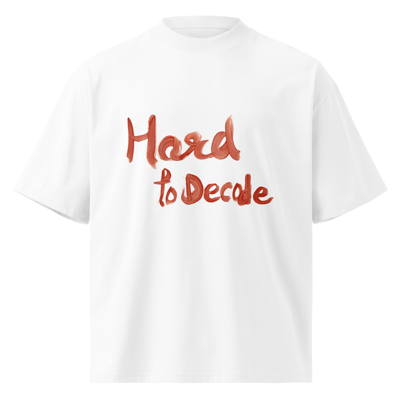 Unisex organic oversized high neck t-shirt