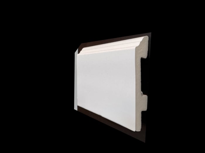 Plinta alba Polimer, Bravo 95x16x2200 mm