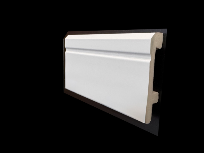 Plinta alba Polimer, Sierra 80x14x2200 mm