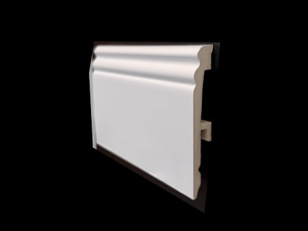 Plinta alba Polimer, Bravo 95x16x2200 mm