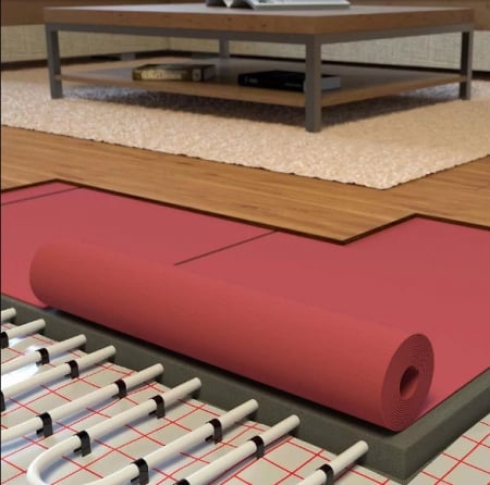 IZOLATIE PARCHET IZOFLOOR PERFORAT 1.6mm ROSU