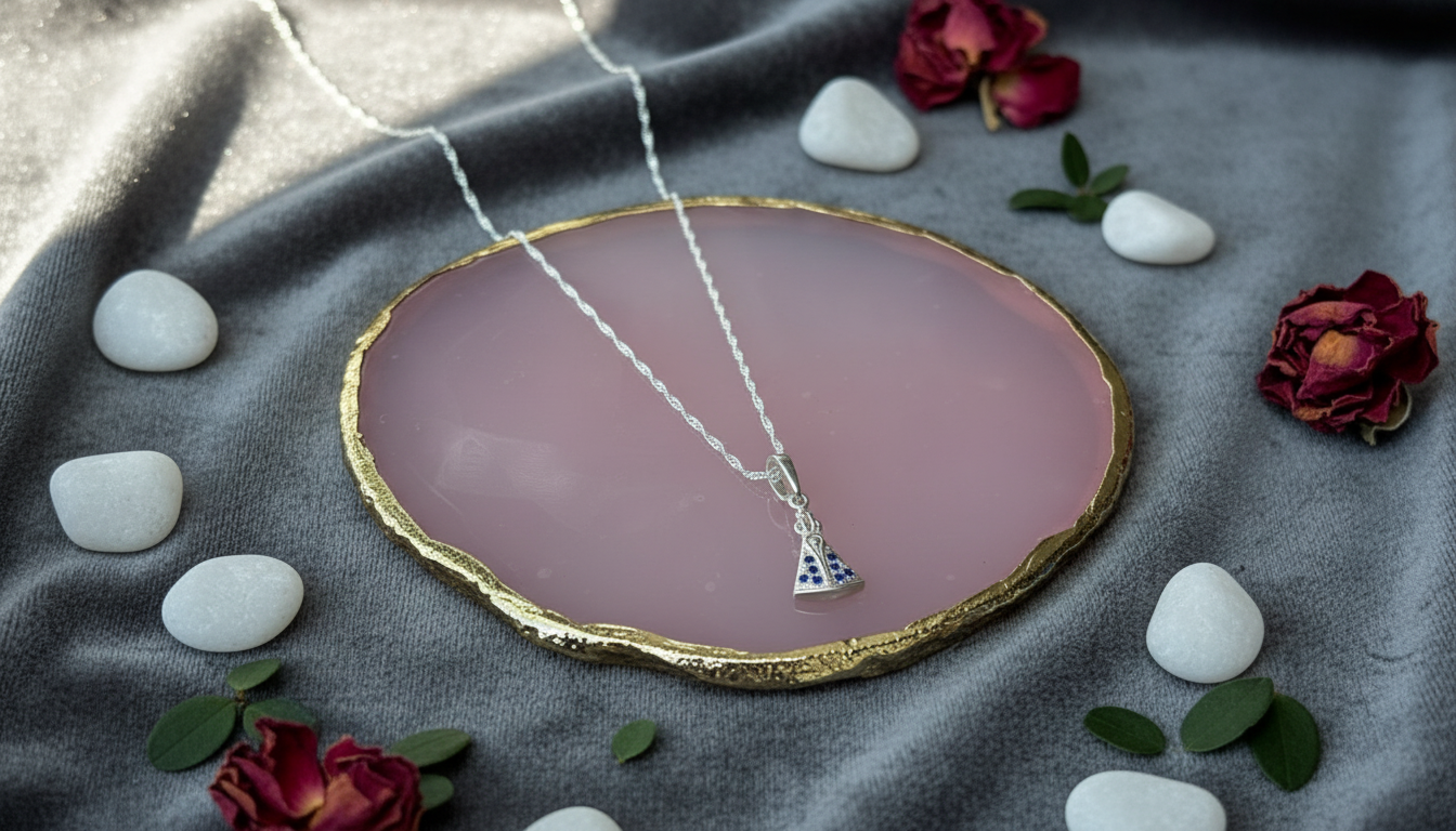 Pingente de Nossa Senhora Aparecida em prata