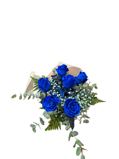 Ramo de rosas azules