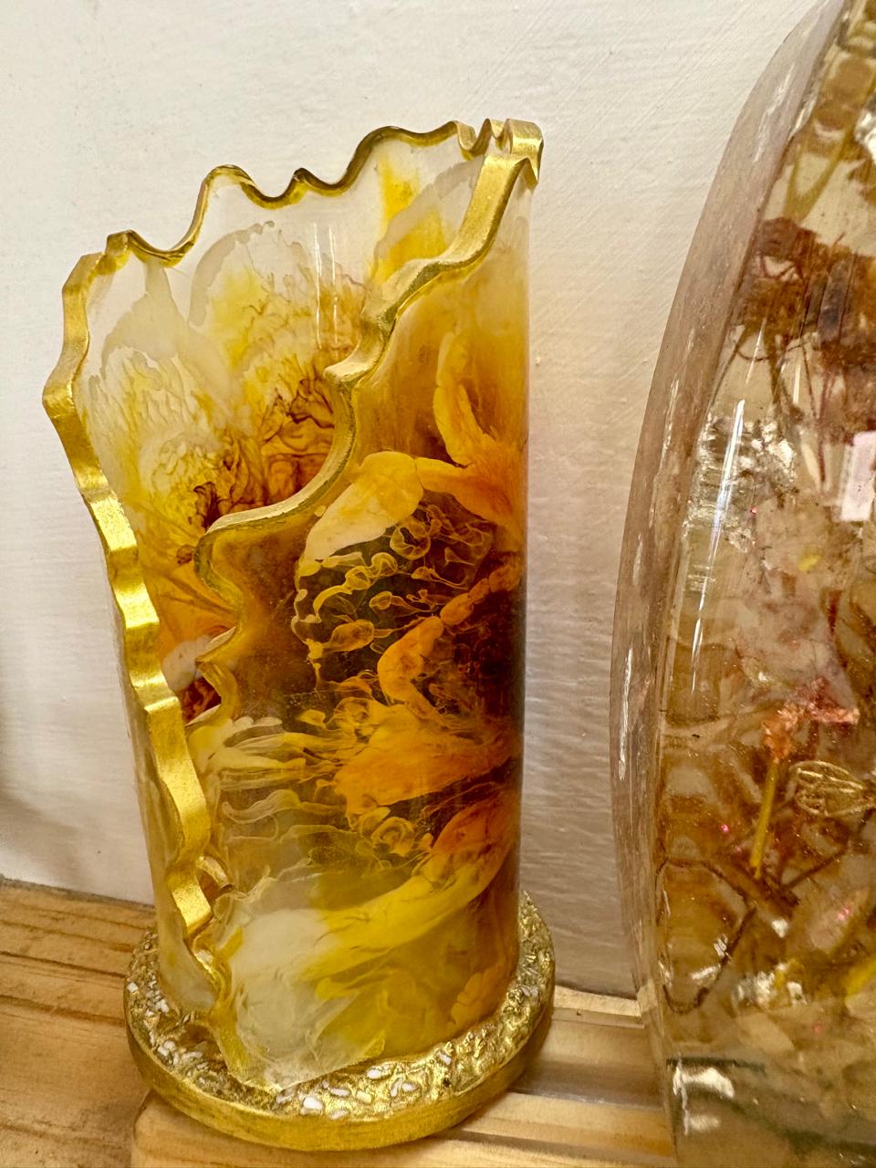 Handmade Epoxy Resin Vase