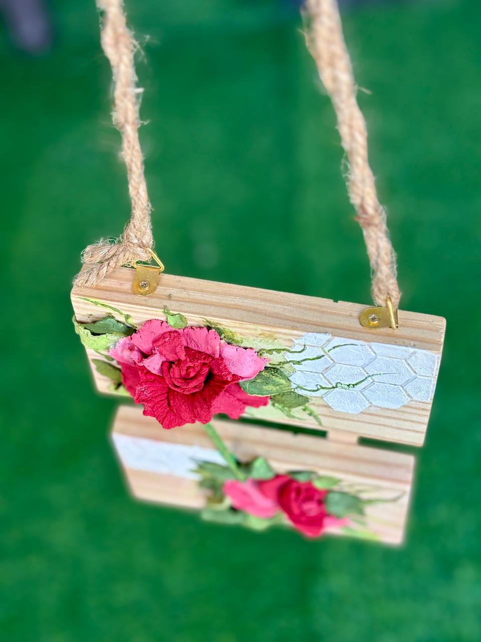 Handcrafted Wooden Hanging Plaque
