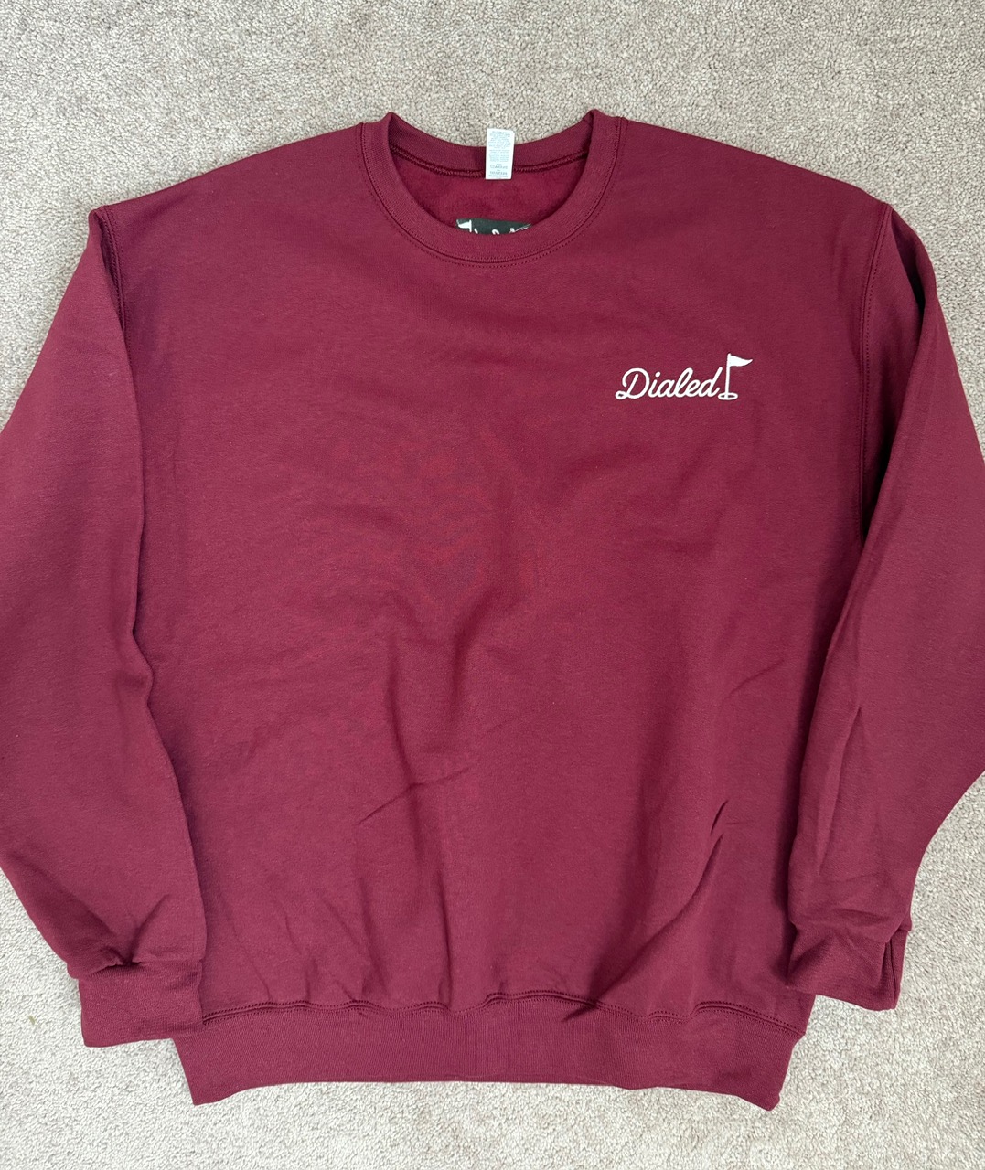"Dialed" Crewneck - Maroon