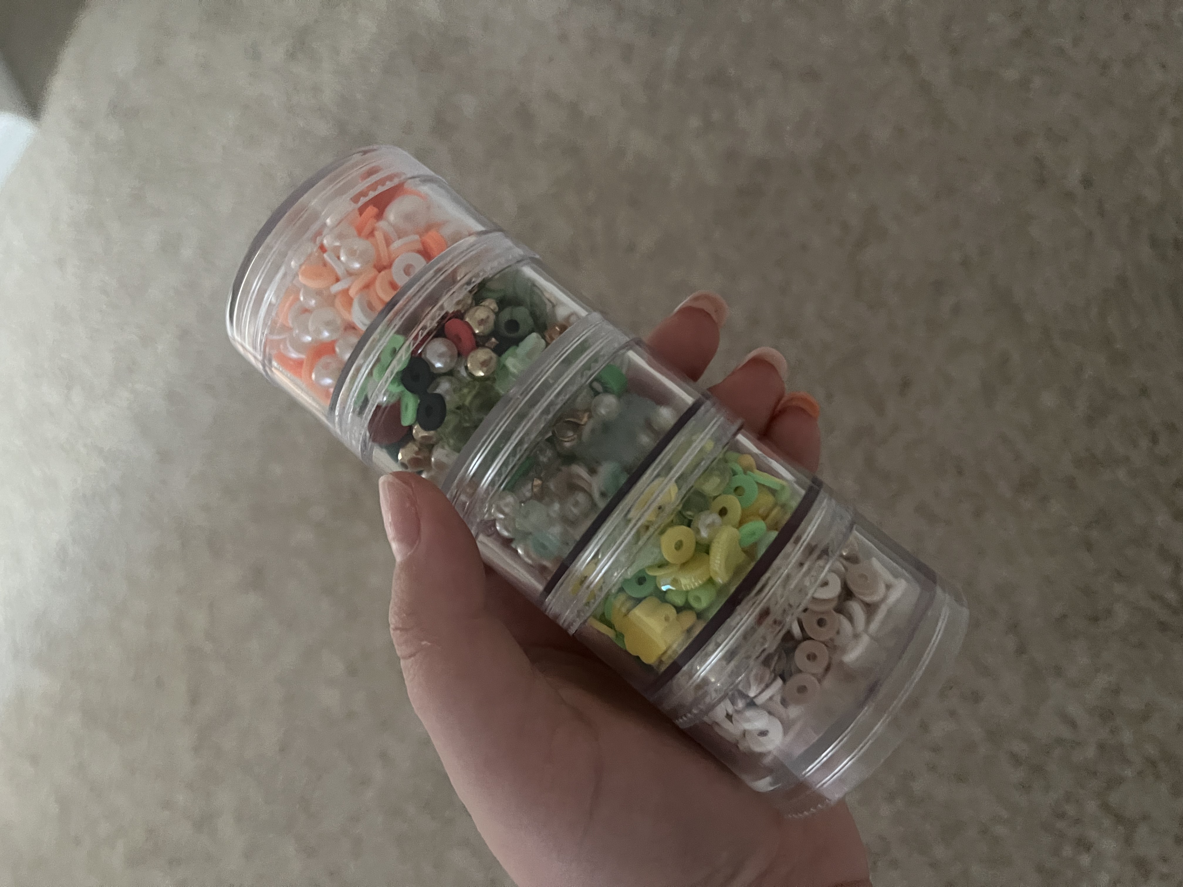 Tropical Stacked Bead Confetti Set