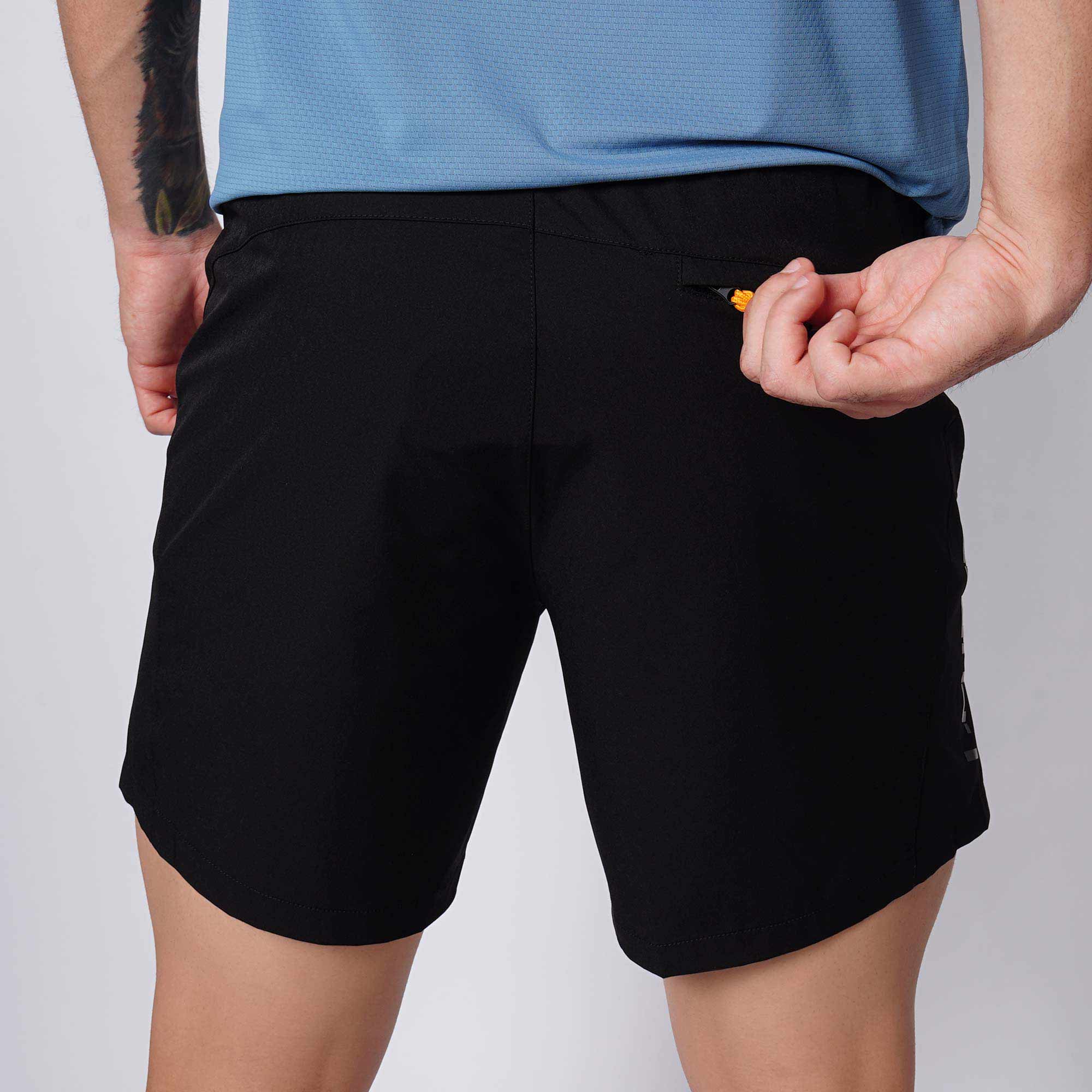 Shorts Deportivos Negros Marca I-RUN