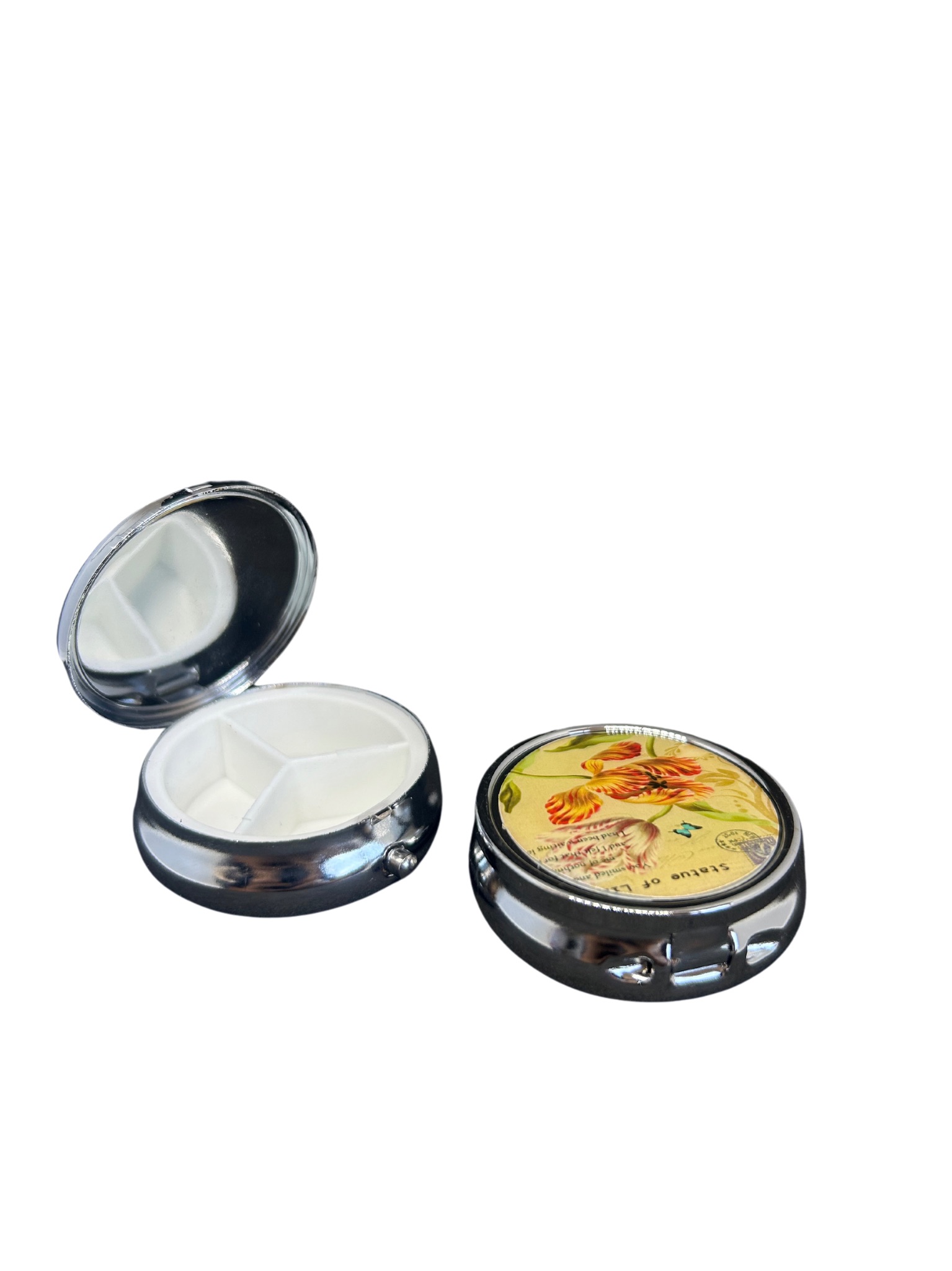 PASTILLERO REDONODO DECORADO 3 DIVISIONES