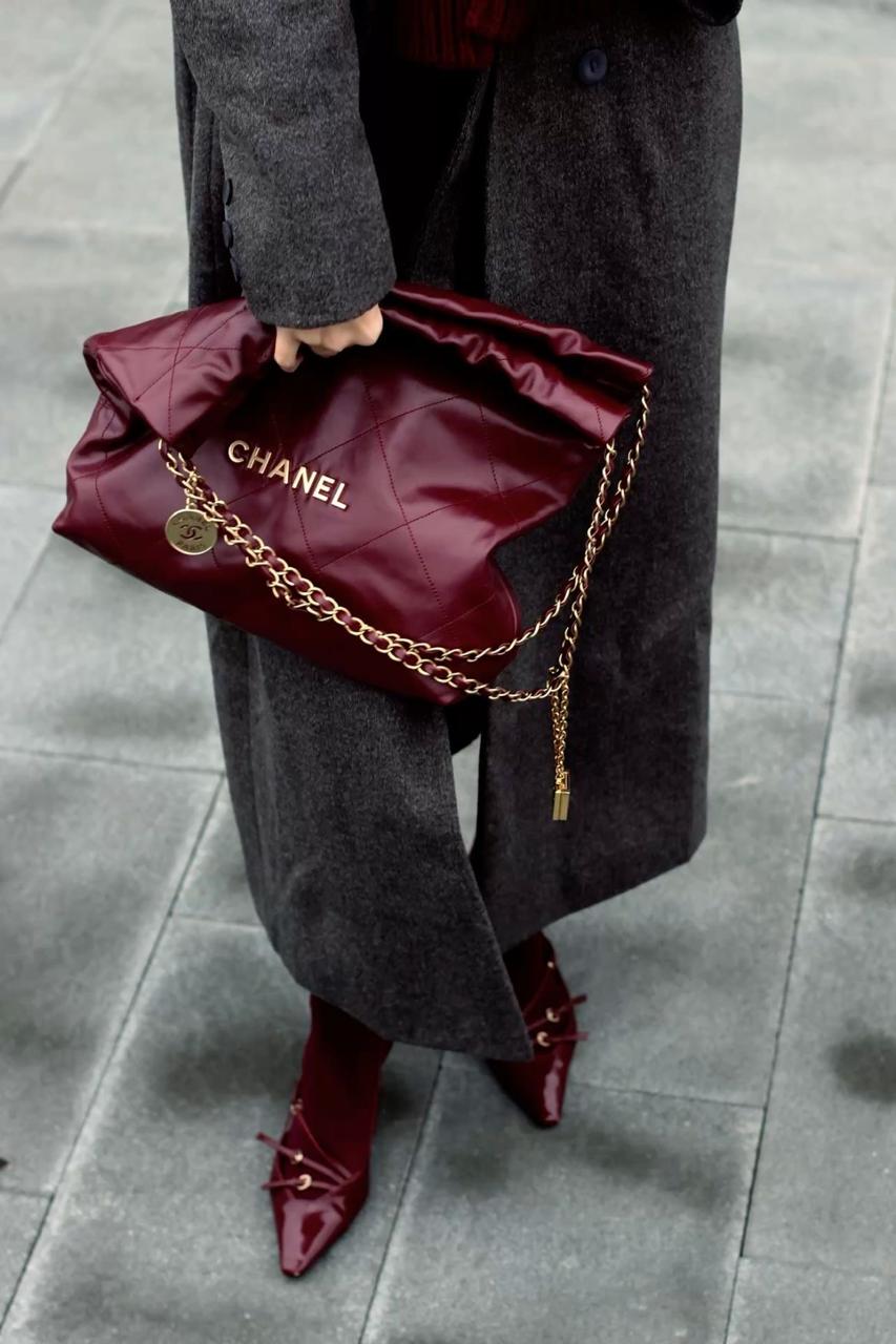 Maxi Soft Burgundy Bag