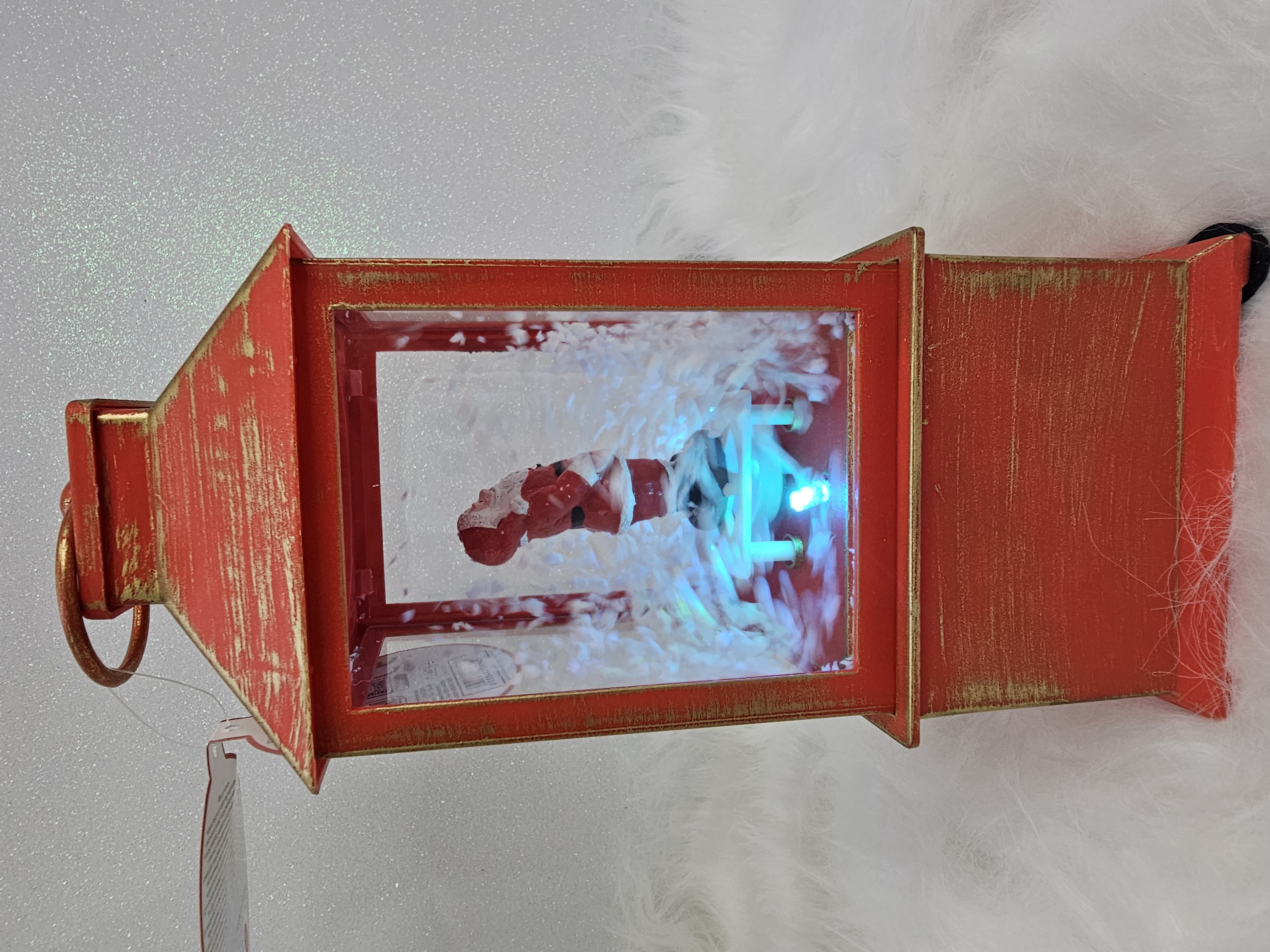 Lanterna Natalizia con Babbo Natale