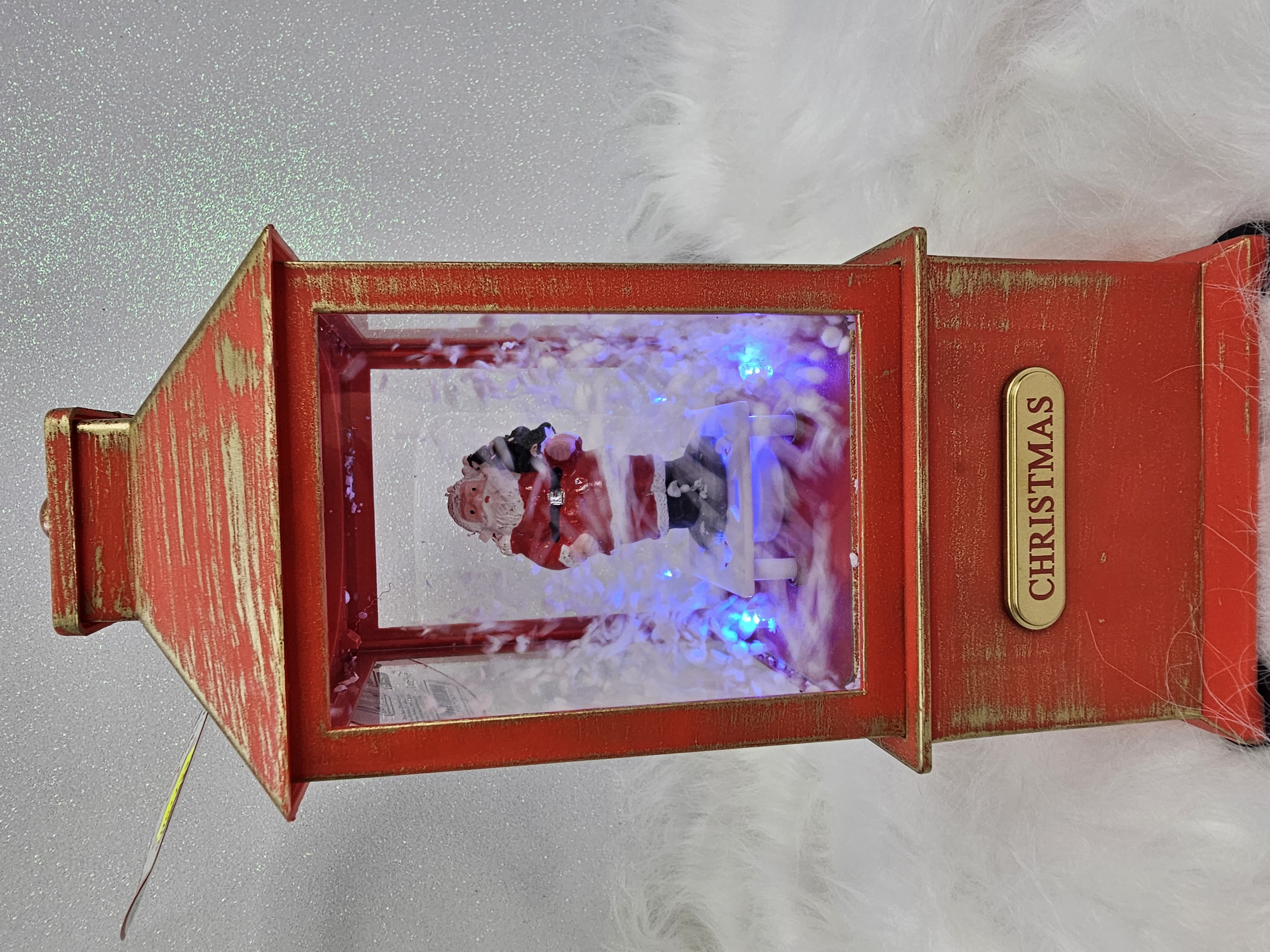 Lanterna Natalizia con Babbo Natale