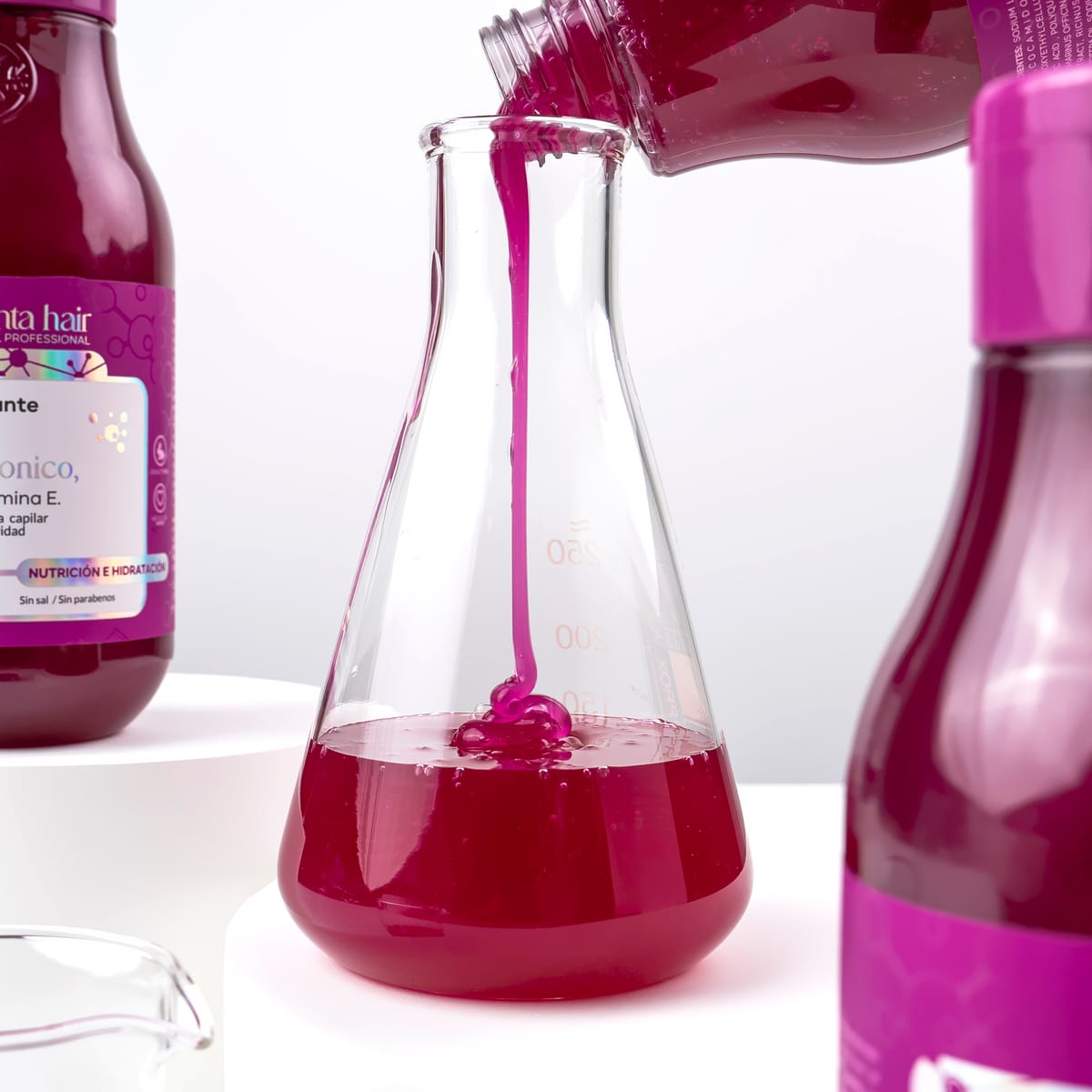 💜 Shampoo Hidratante sin Sal – Ácido Hialurónico, Aminoácidos y Vitamina E