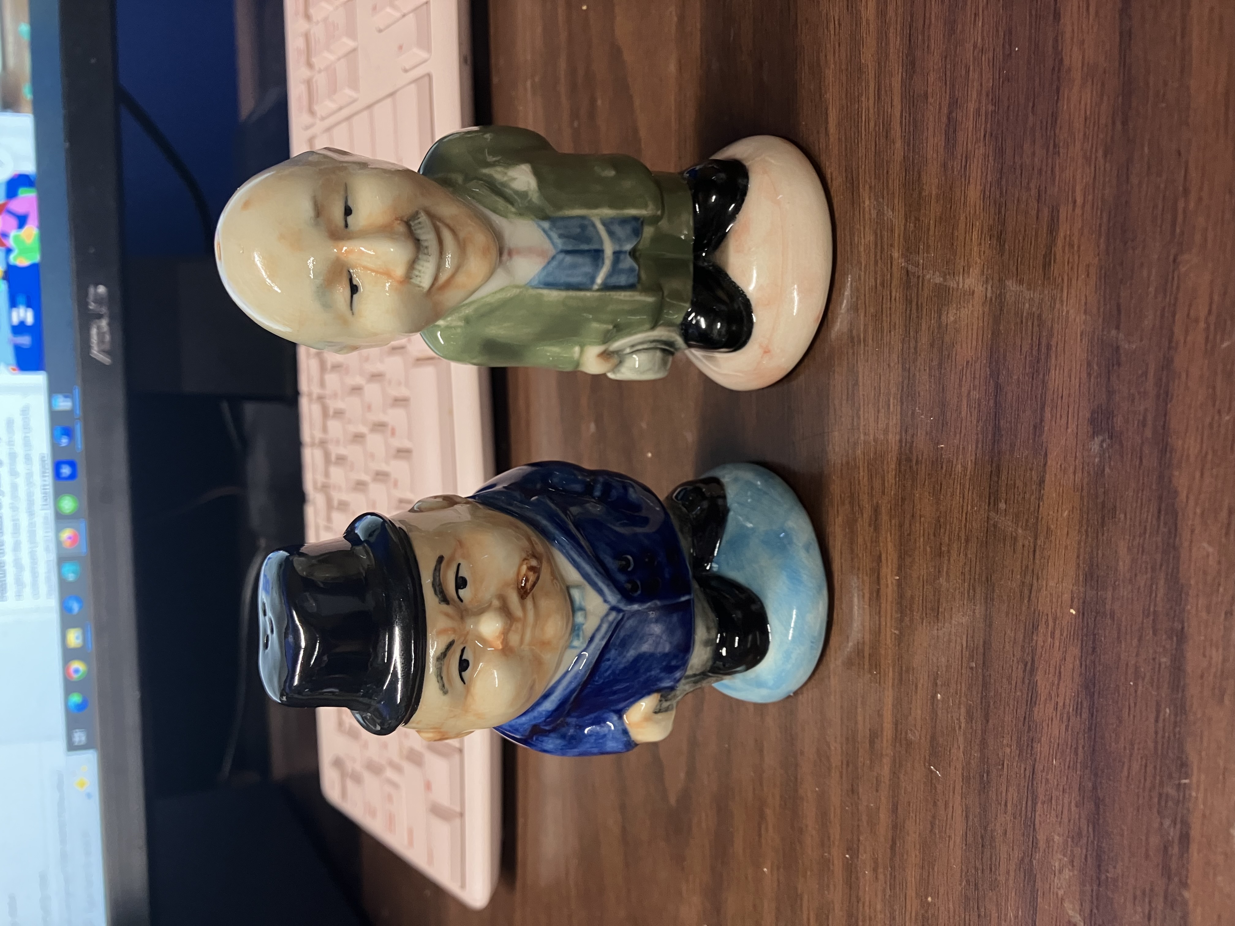 Winston Churchill & Clemente Attlee Salt & Pepper Shake Set (UK)