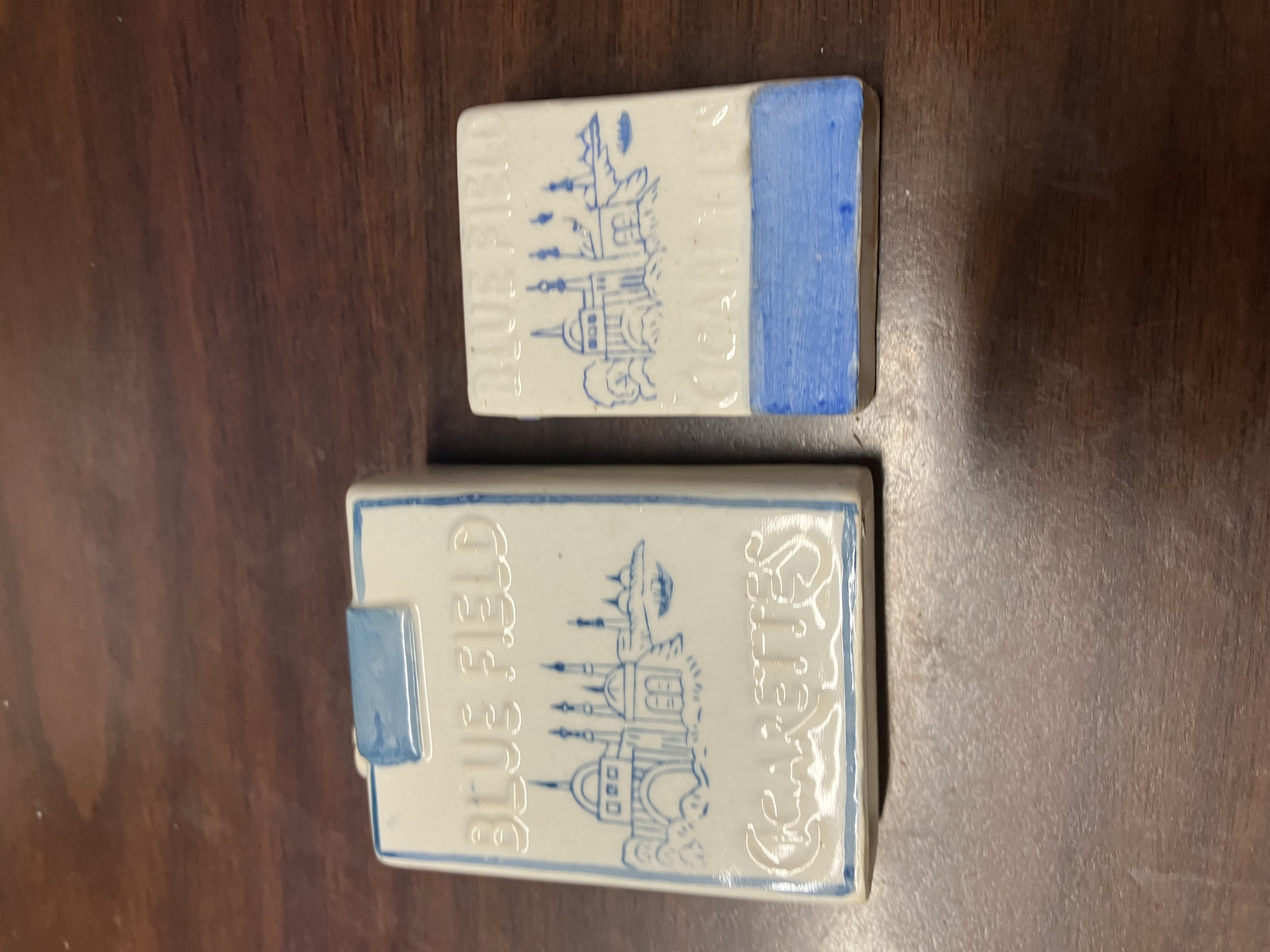 Blue Field Cigarettes & Lighter Salt & Pepper Shaker Set