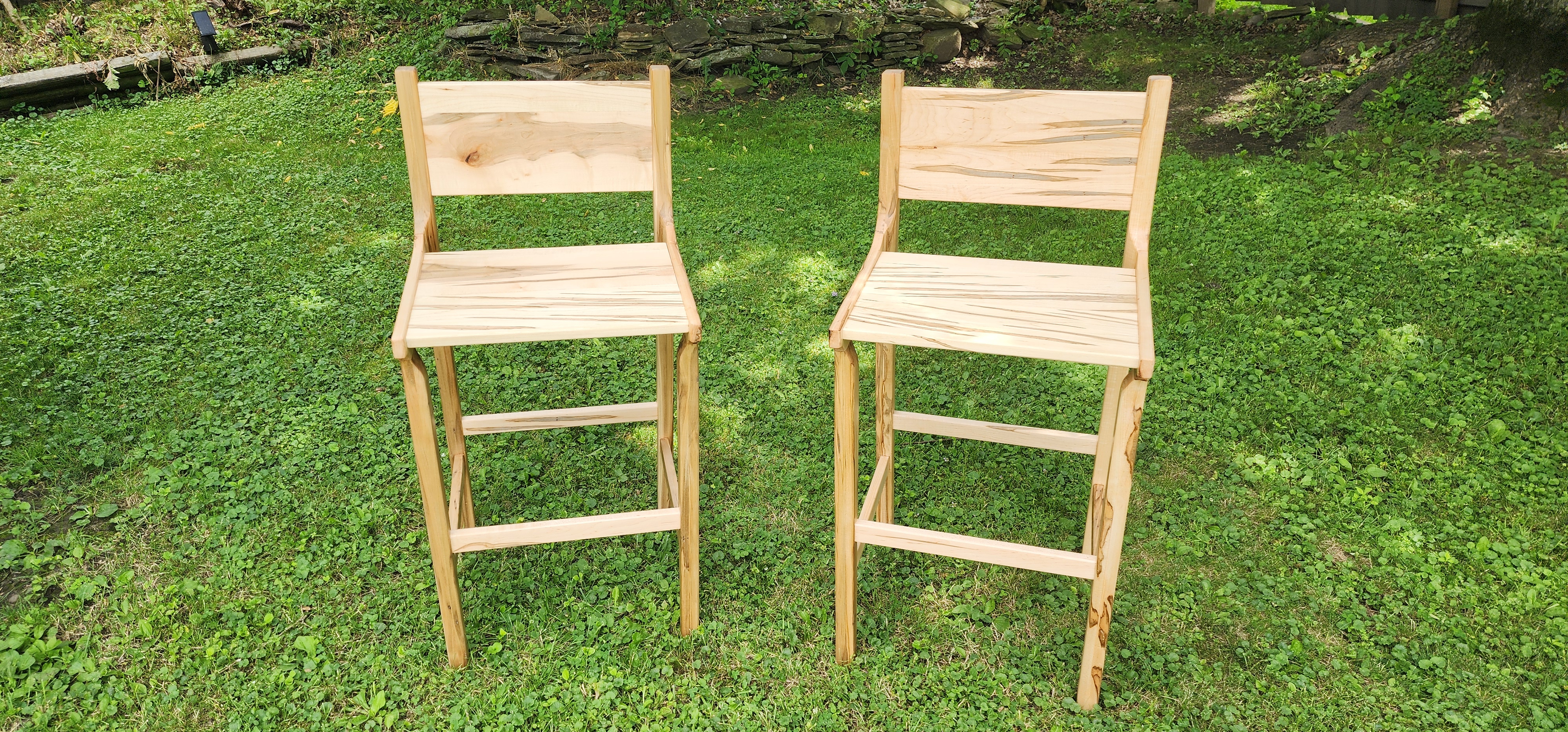 Handcrafted Wooden bar stool