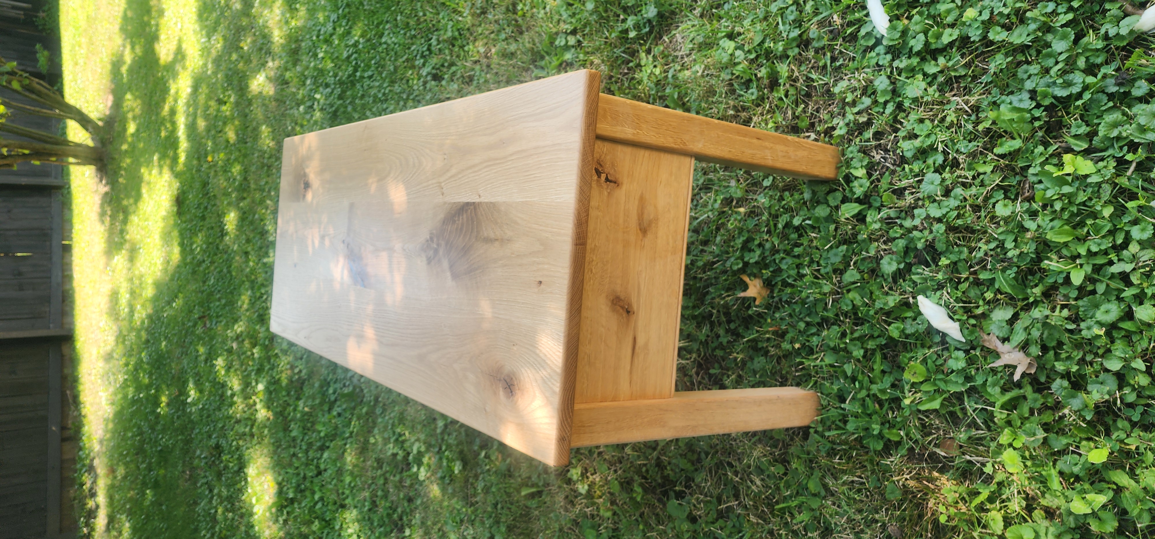 Smaller white oak coffee table