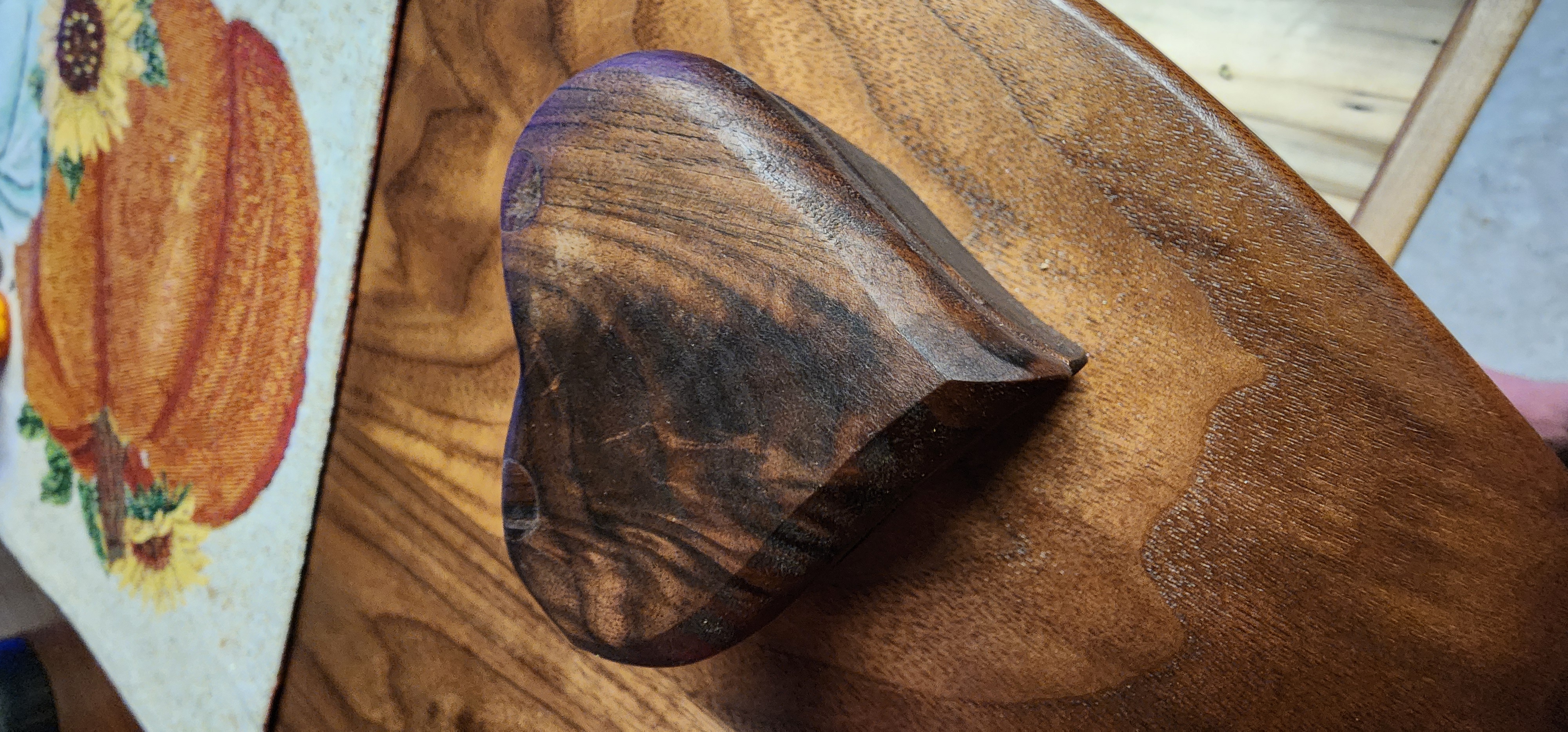 Handcrafted Wooden Heart-Shaped Box