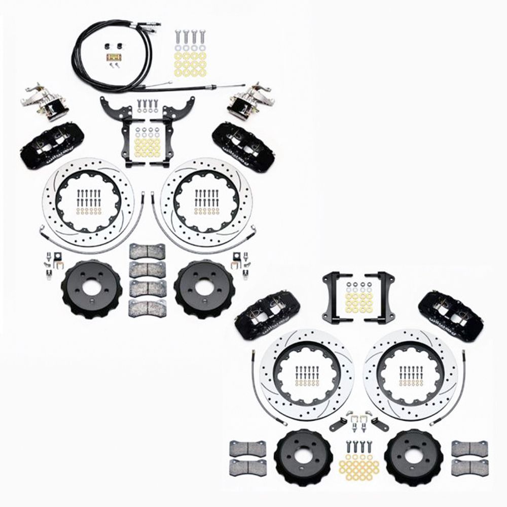 Kit de Frenos Grandes Wilwood Aero Taladrados y Ranurados (Delanteros y Traseros) — Mustang 2015-2023