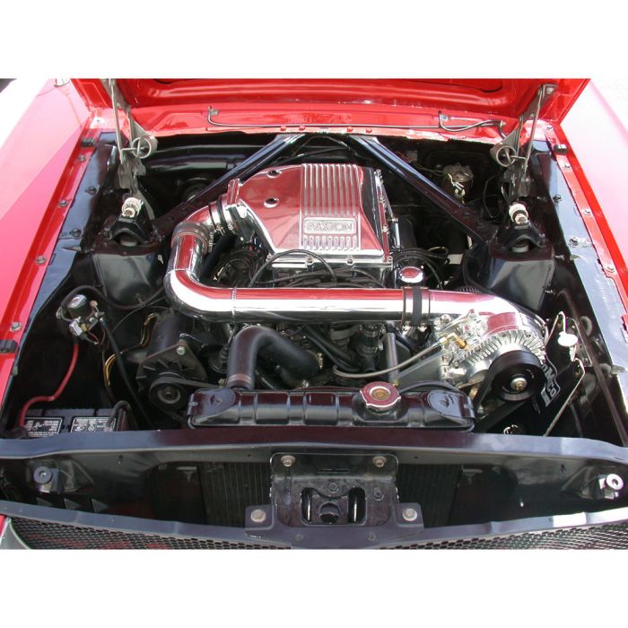 Súper Cargador Paxton Pulido Montado Lado del Conductor  Para Mustang 1965-1968 (Motores 260/289/302), Mustang 1969 (351W) y Mustang 1985 (5.0L)