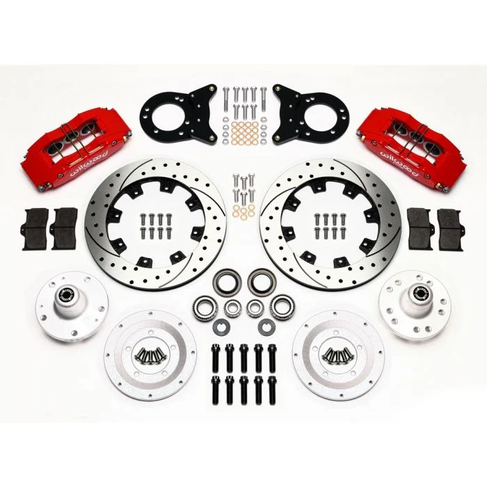 Kit de Frenos Wilwood Dynapro 12.19” de 6 Pistones + Líneas Flexibles Delanteras para Mustang 1965-1969