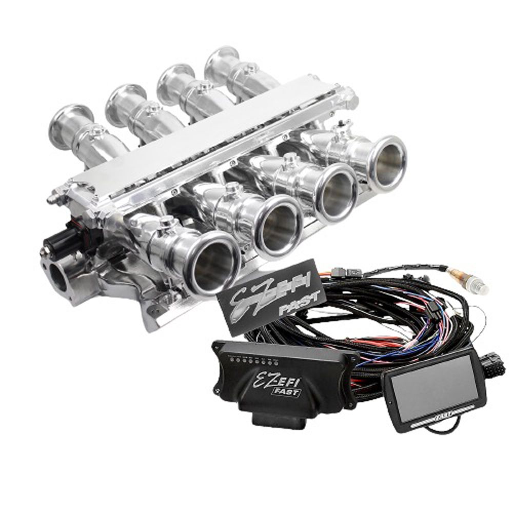 Speedmaster Sistema EFI Sidedraft Pulido con Sistema de Inyección FiTech Ultra para Motores Ford 351W