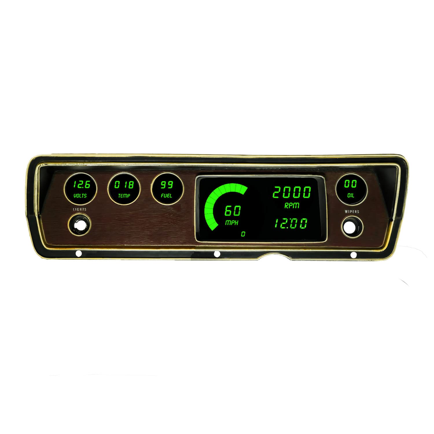 Panel de Instrumentos Digital LED Intellitronix para Mopar A-Body (Duster, Dart, Valiant 1968-1977)