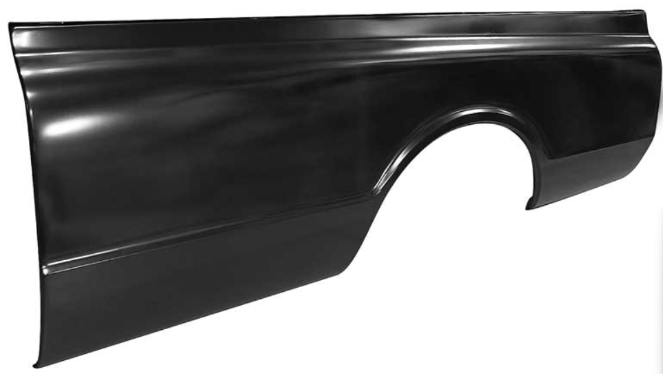 Panel Lateral de Caja 1967–72 Chevrolet / GMC Fleetside — Long Bed 8’ — Sin Alojamiento para Cuarto Lateral — Lado Izquierdo (Conductor)