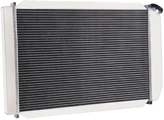 Radiador de Aluminio de 3 Filas con Tolva, Doble Ventilador de y Kit de Termostato – Ford Mustang 1971 - 1973