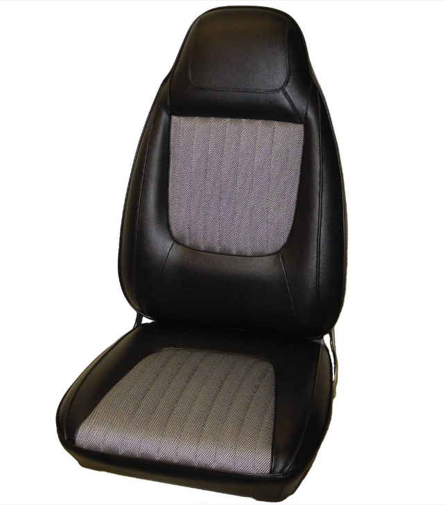 Vestidura de Asientos de Cubo (Tela de Sal y Pimienta) para Dodge Challenger (1970)