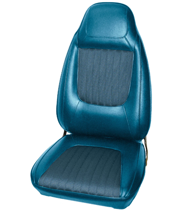 Vestidura de Asientos de Cubo (Tela de Sal y Pimienta) para Dodge Challenger (1970)