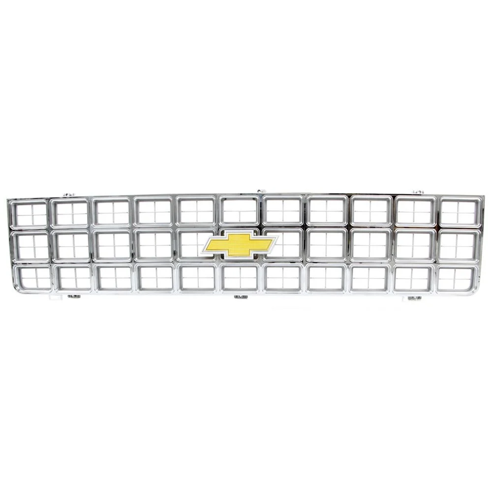Parrilla Cromada de Estilo Original con Emblema Bowtie para Chevrolet Pick Up1980 