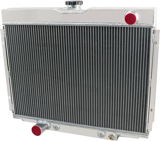 Radiador de Aluminio de 3 Filas con Tolva, Doble Ventilador de 10” y Kit de Termostato – Ford Mustang 1967 – 1970 V8