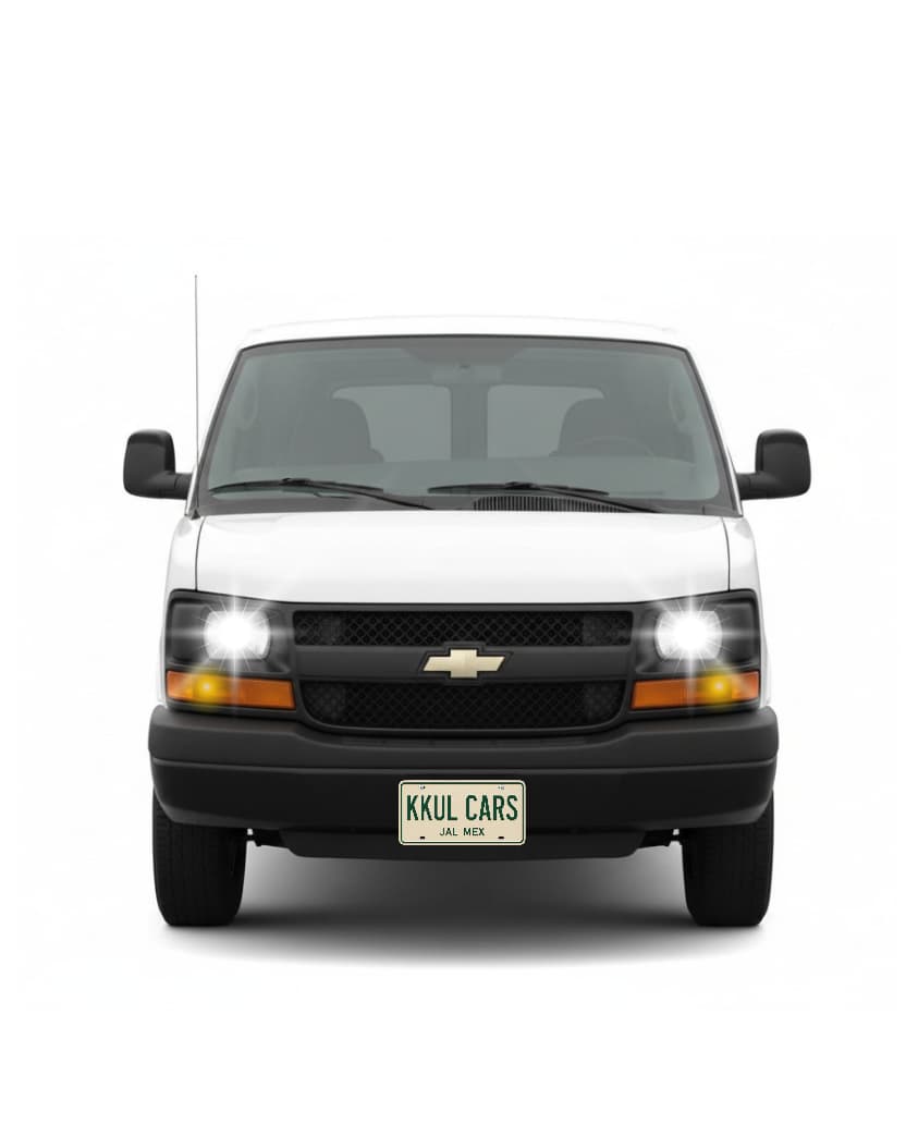 Faros Chevrolet Express 2000 - 2017 + Focos Led Y Arneses Ambos Lados