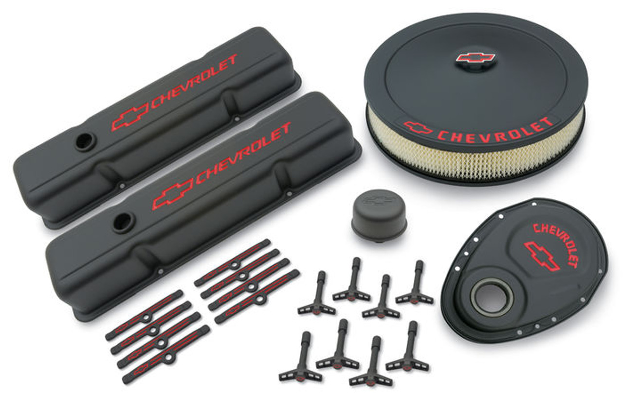 Kit de embellecimiento negro Chevrolet Bloque Pequeño