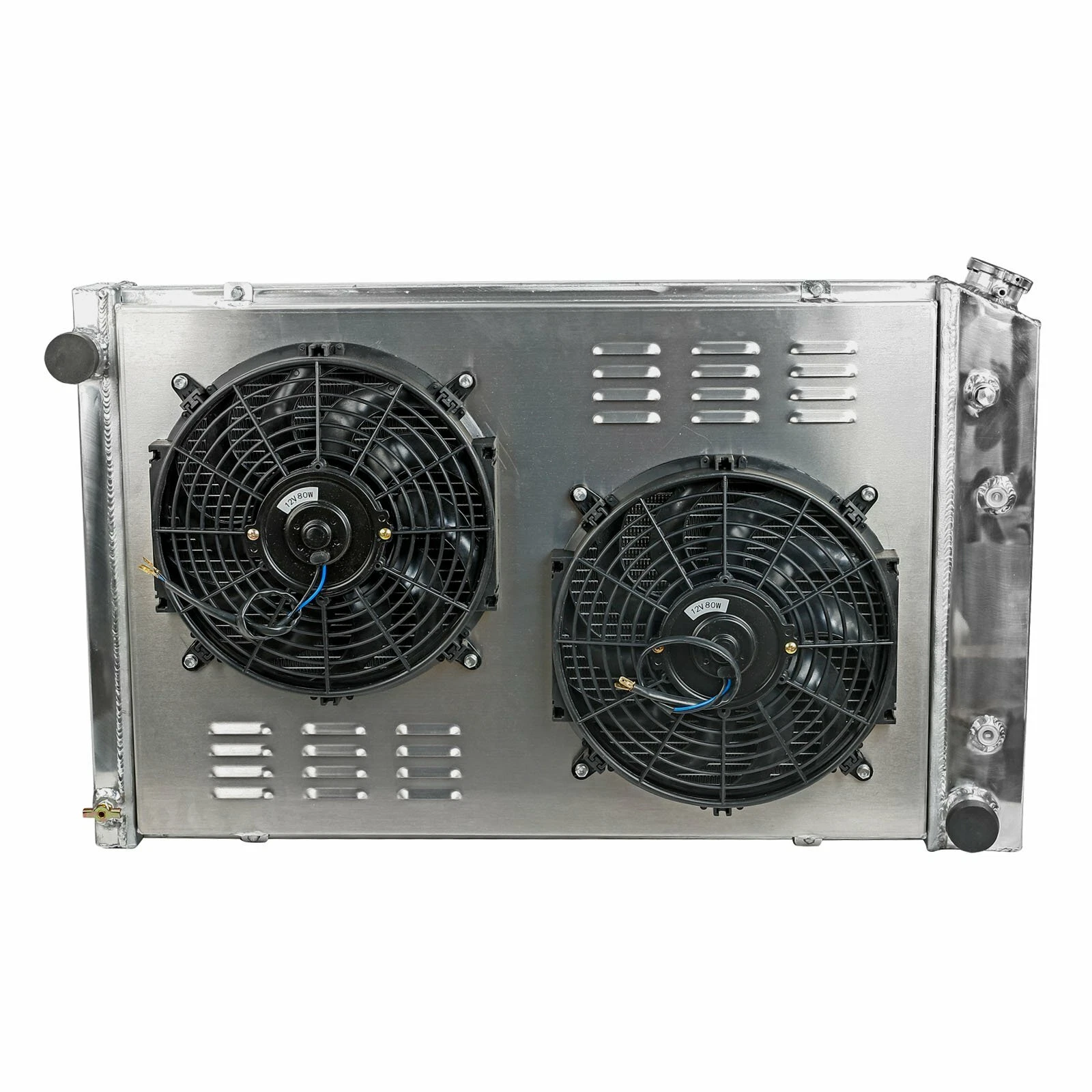 Radiador de Alto Rendimiento de Aluminio con Ventiladores para Chevrolet C10 73-87 y otros modelos