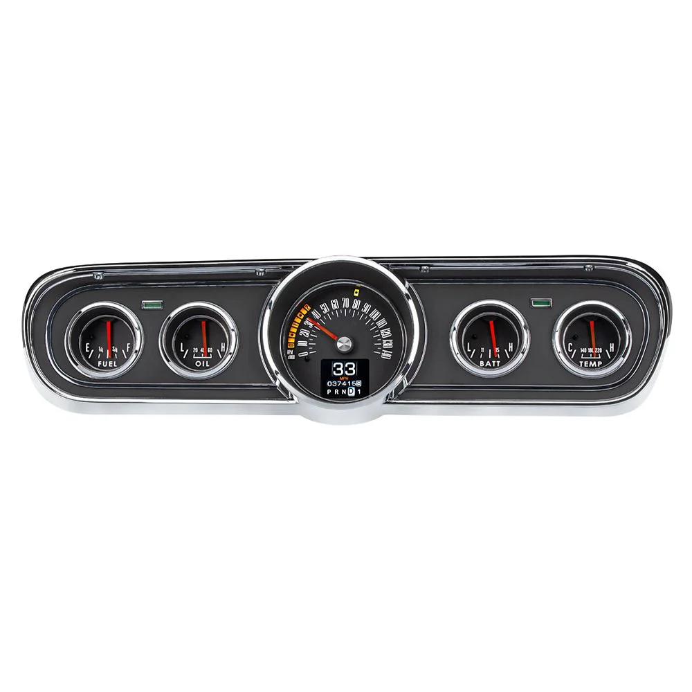 Sistema de Instrumentos Dakota Digital RTX + Bisel de Instrumentos Negro para Mustang 1965-1966