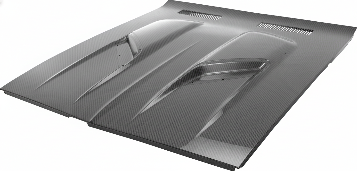 Cofre de Fibra de Carbono para Plymouth Barracuda 1970 - 1974