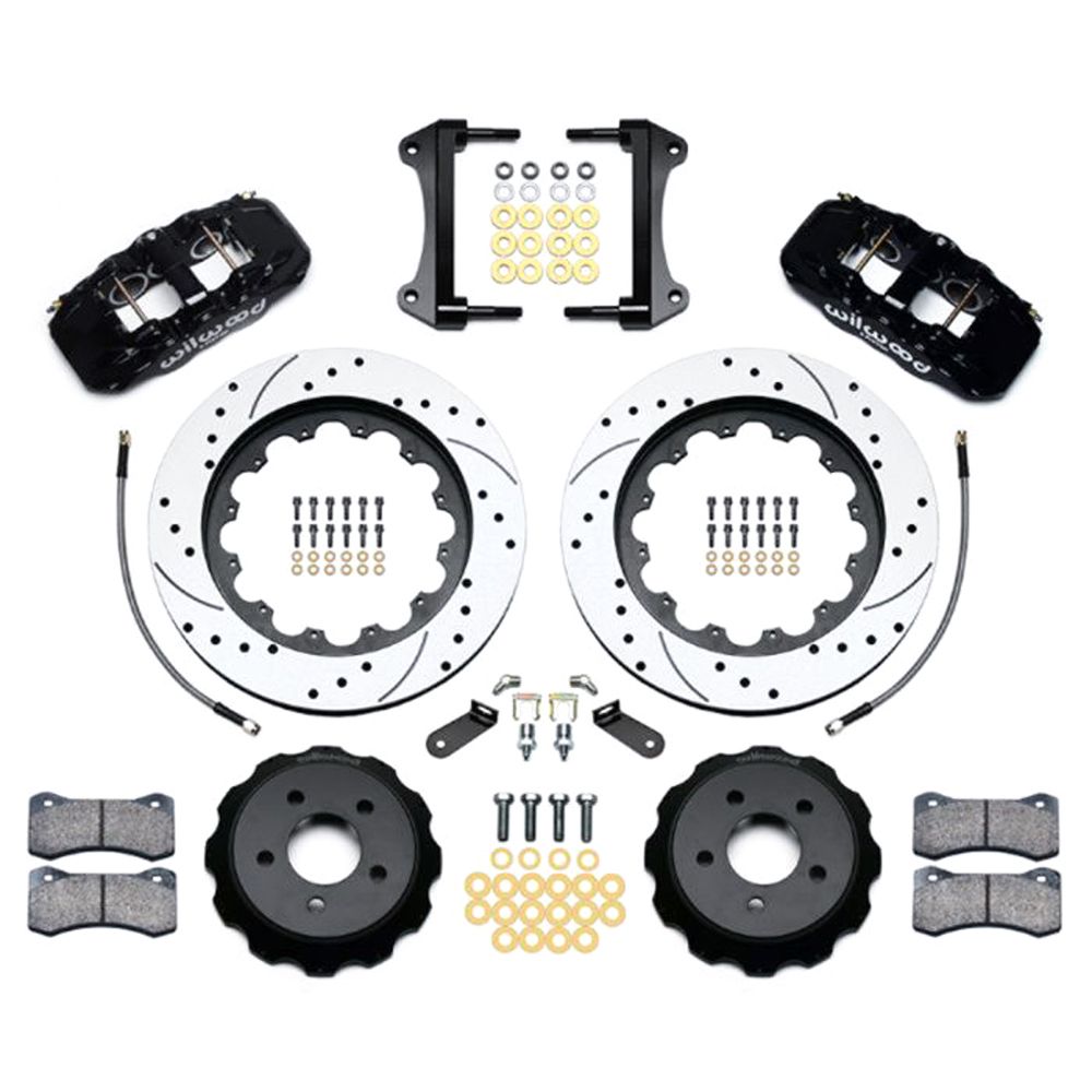 Kit de Frenos Grandes Wilwood Aero Taladrados y Ranurados (Delanteros y Traseros) — Mustang 2015-2023