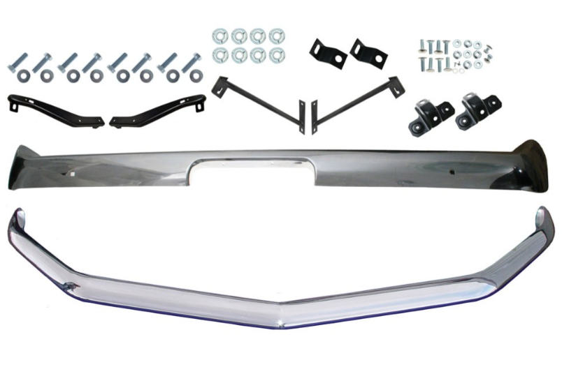 Kit de Defensa Delantera y Trasera para Mustang 1970 con Soportes y Tornillería