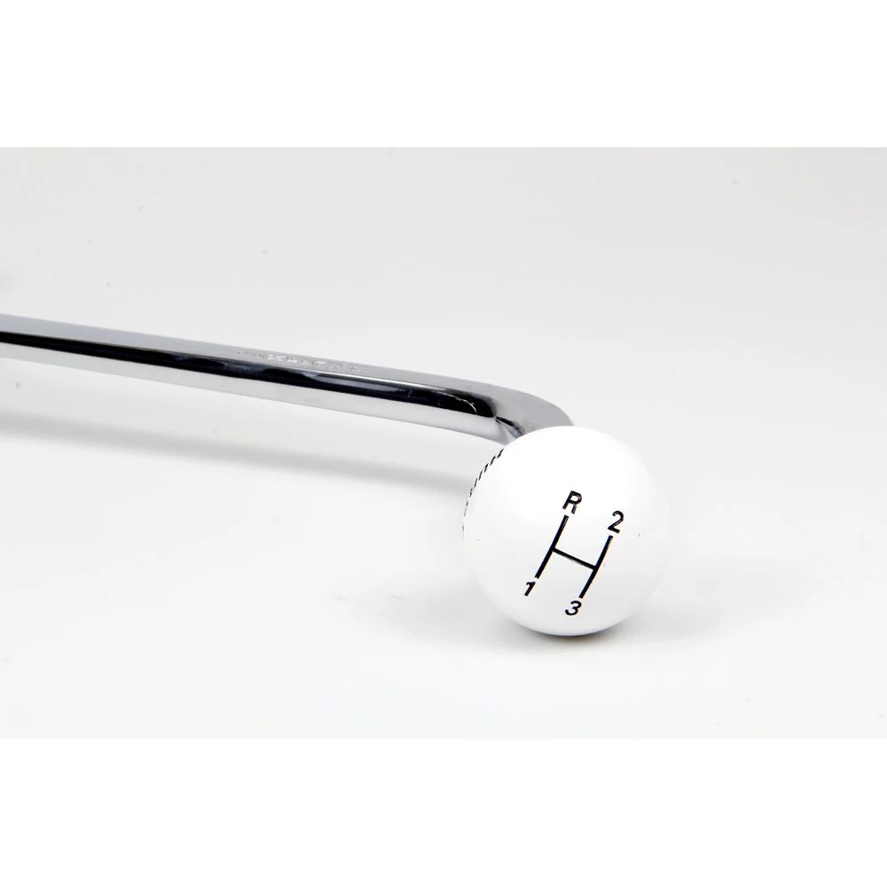 Palanca Hurst Mastershift Cromada 3 Velocidades con Perilla Blanca para  Chevrolet C10 (1960–1987)