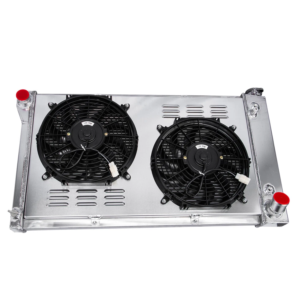Radiador de Alto Rendimiento de Aluminio con Ventiladores para Chevrolet C10 67-72