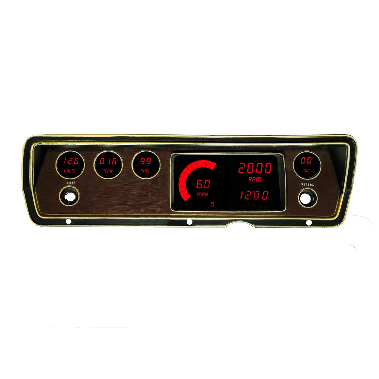 Panel de Instrumentos Digital LED Intellitronix para Mopar A-Body (Duster, Dart, Valiant 1968-1977)