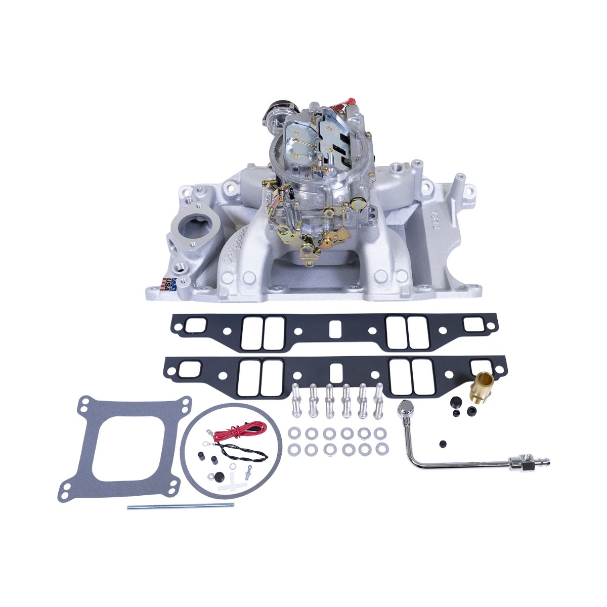 Kit de Múltiple de Admisión y Carburador Single-Quad Edelbrock  para Chrysler 340/360 C.I.