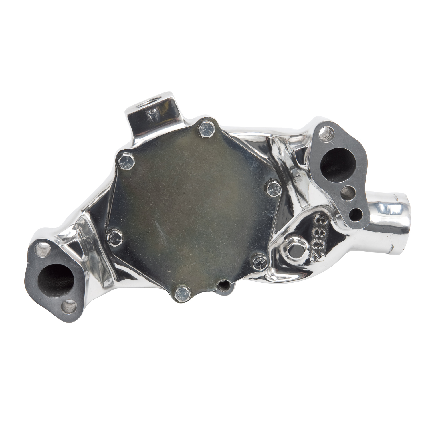 Bomba de Agua Short-Style de Flujo Reverso para Small-Block Chevy – Pulido
