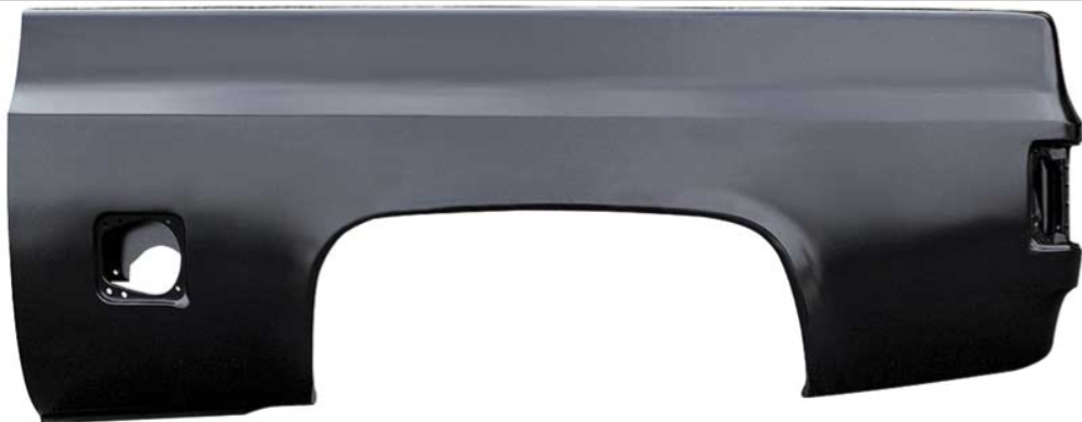 Panel Lateral de Caja Corta 6.5’ para Pickup Chevrolet/GMC Fleetside 1973–1991; Sin Tapa de Gasolina; Lado Derecho (Pasajero)