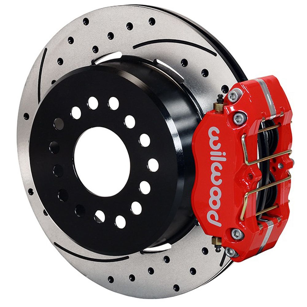 Kit de Frenos Traseros Wilwood Dynapro + Mangueras Flexline + Kit de Cables para Freno de Estacionamiento  Para Mustang 1965-1973