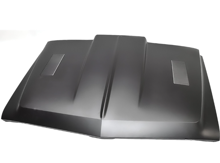 Cófre Tipo Cowl Induction con Aletas (Louvered) – Elevación de 2” – Estilo “Laid Back” – Compatible con Chevrolet y GMC 1969-1972