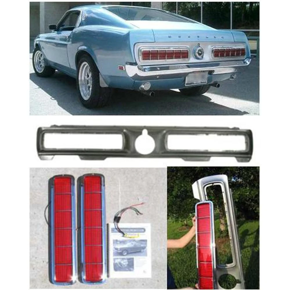 Kit de Conversión a Calaveras LED Secuenciales Estilo Shelby 1968 para Mustang 1969-1970